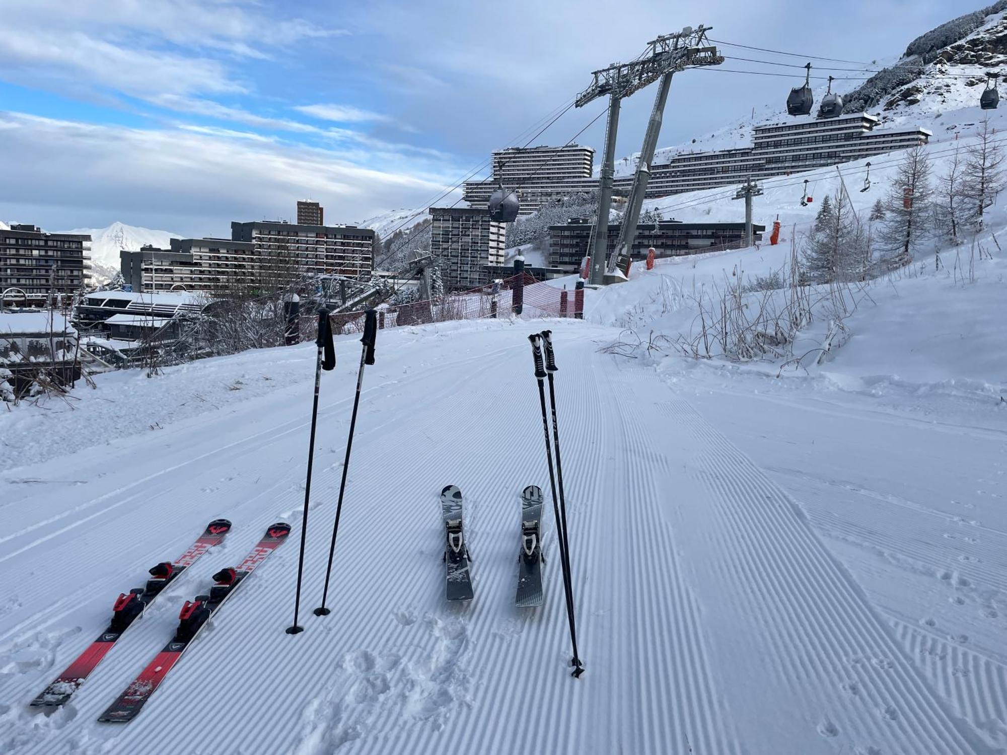 Studio Renove Avec Acces Direct Aux Pistes Et La Croisette, Au Coeur Des Menuires Daire Saint-Martin-de-Belleville Dış mekan fotoğraf