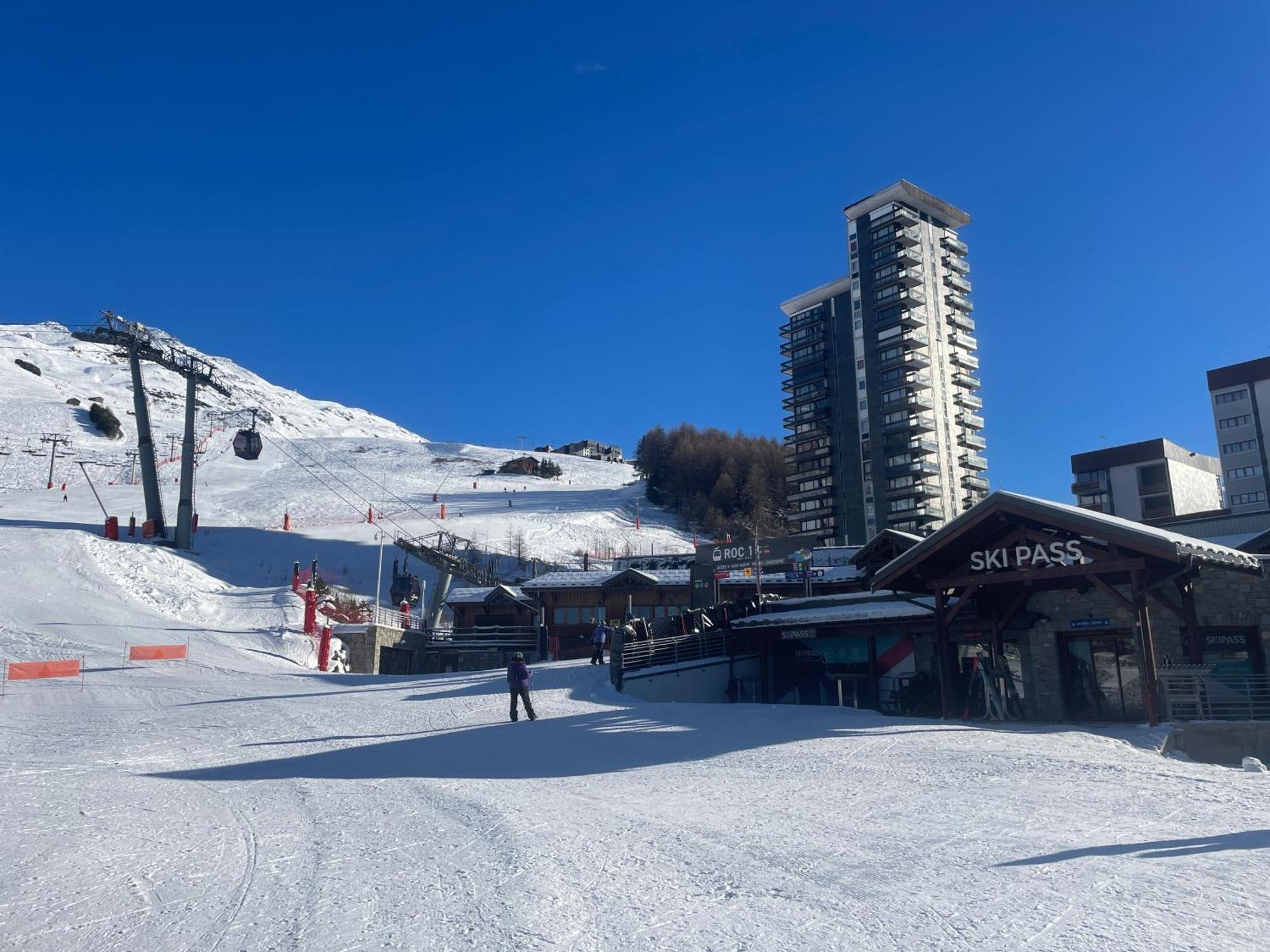 Studio Renove Avec Acces Direct Aux Pistes Et La Croisette, Au Coeur Des Menuires Daire Saint-Martin-de-Belleville Dış mekan fotoğraf